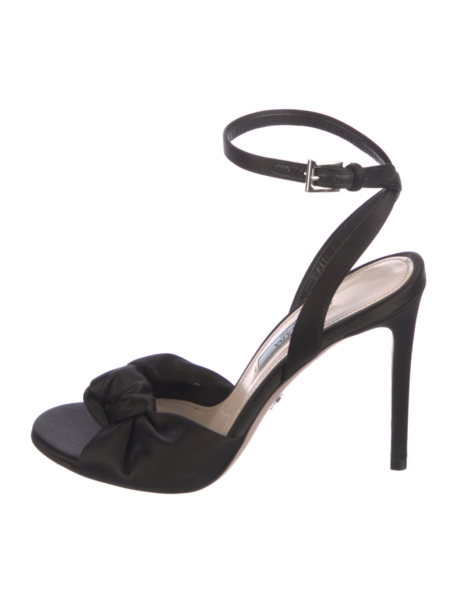 Prada Satin Slingback Sandals