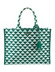 Prada Enameled Metal Triangle Tote