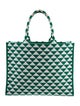 Prada Enameled Metal Triangle Tote