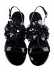 Prada Patent Leather Slingback Sandals