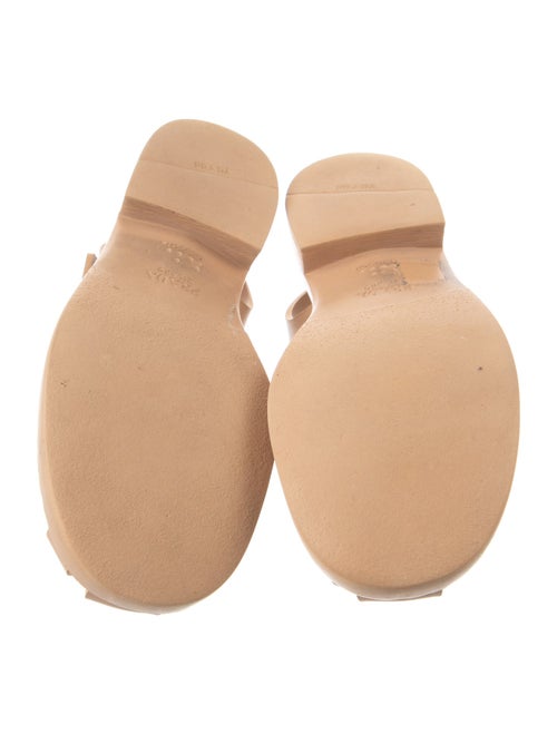 Prada Signature Logo Rubber Gladiator Sandals