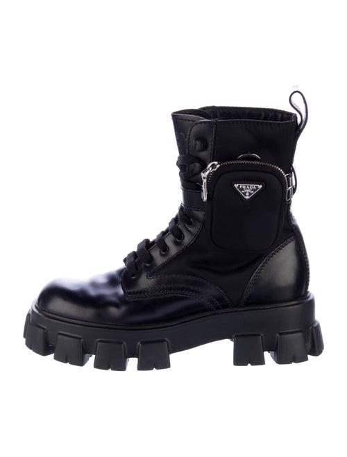 Prada Leather Lace-Up Boots