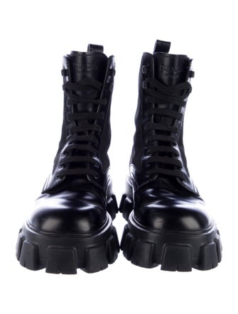 Prada Leather Lace-Up Boots