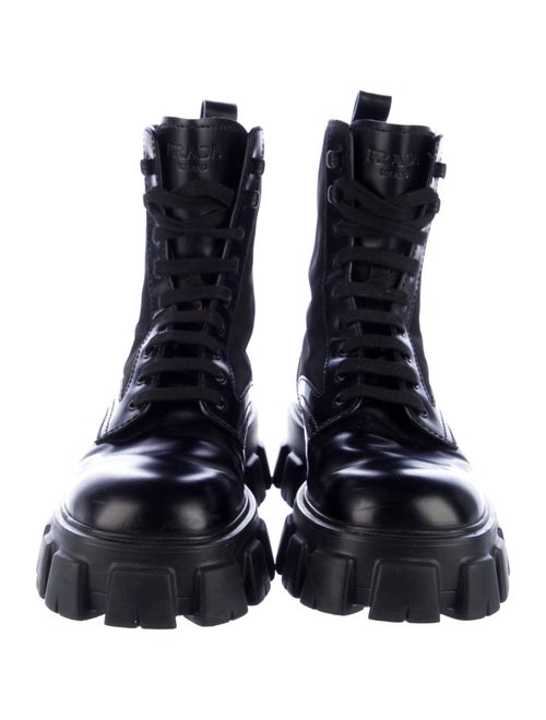 Prada Leather Lace-Up Boots