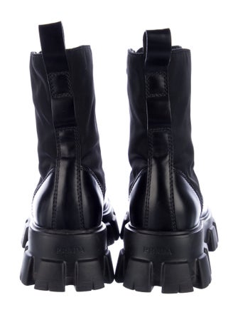 Prada Leather Lace-Up Boots