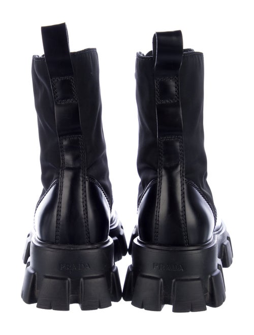 Prada Leather Lace-Up Boots