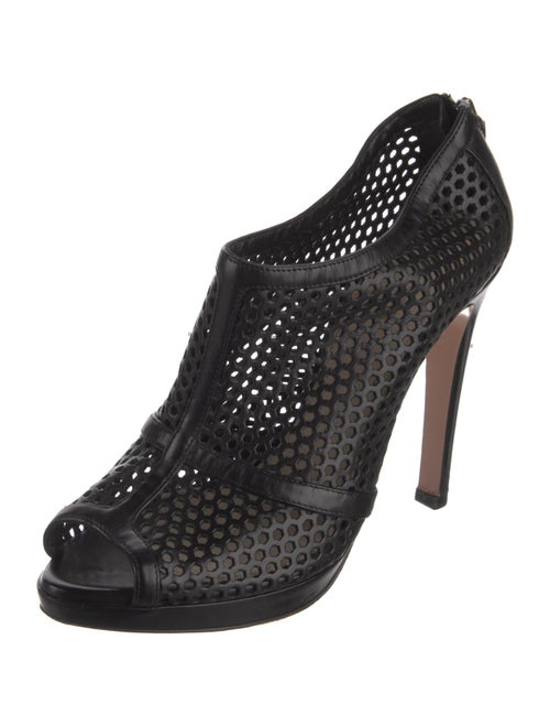 Prada Leather Lasercut Accents Pumps