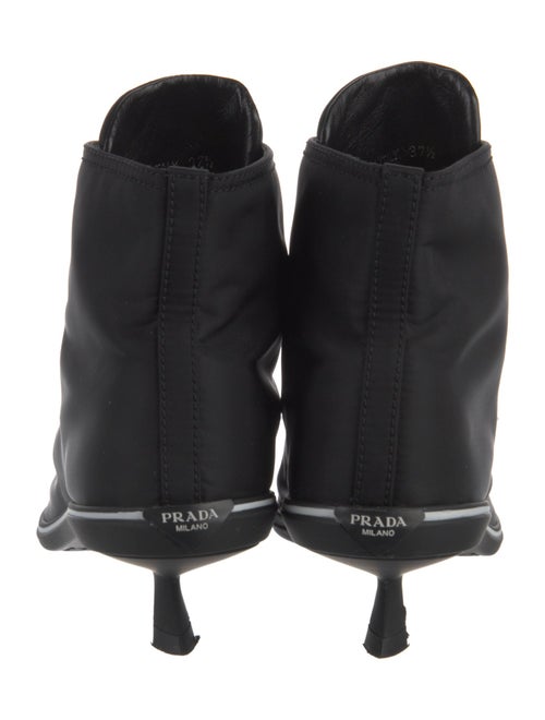Prada Nylon Lace-Up Boots