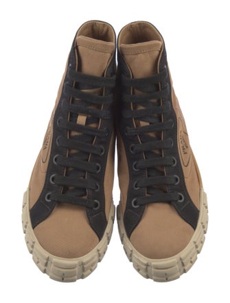 Prada Canvas Printed Sneakers