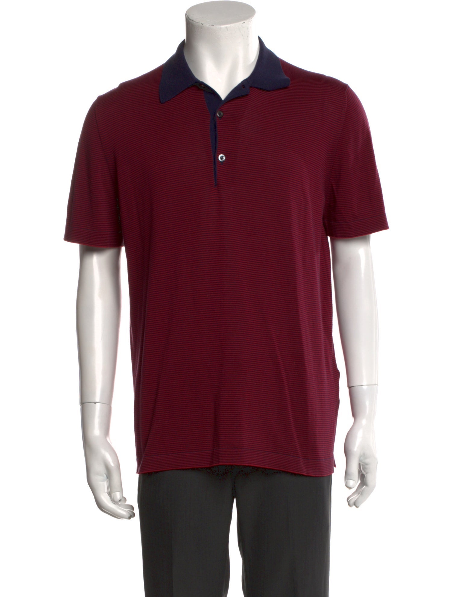 Prada 2014 Colorblock Pattern Polo Shirt