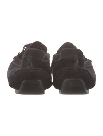Prada Suede Moccasins