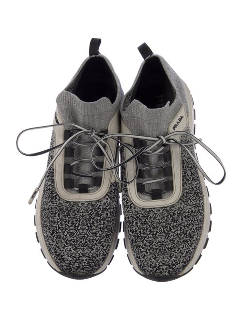 Prada Glitter Accents Sneakers