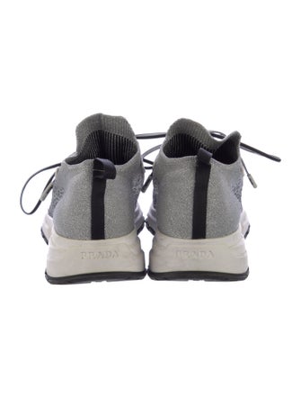 Prada Glitter Accents Sneakers