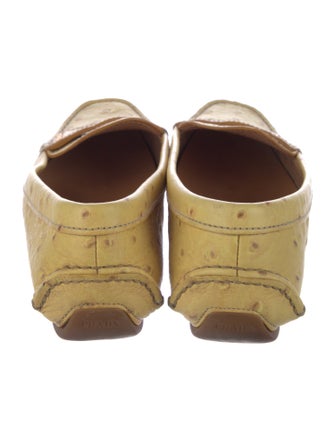 Prada Ostrich Loafers