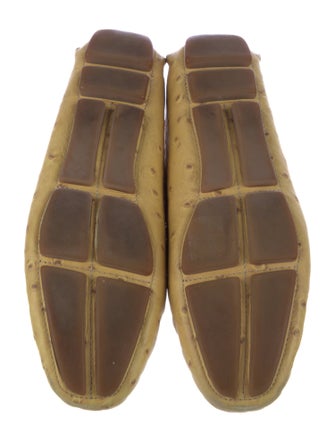 Prada Ostrich Loafers