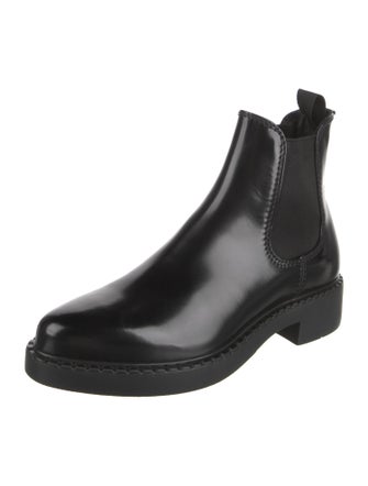 Prada Leather Chelsea Boots