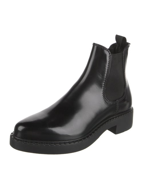 Prada Leather Chelsea Boots