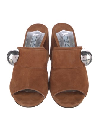 Prada Suede Slides
