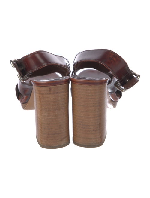 Prada Leather Slingback Sandals