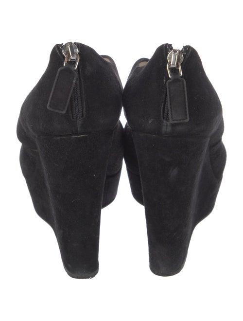 Prada Suede Cutout Accent Pumps