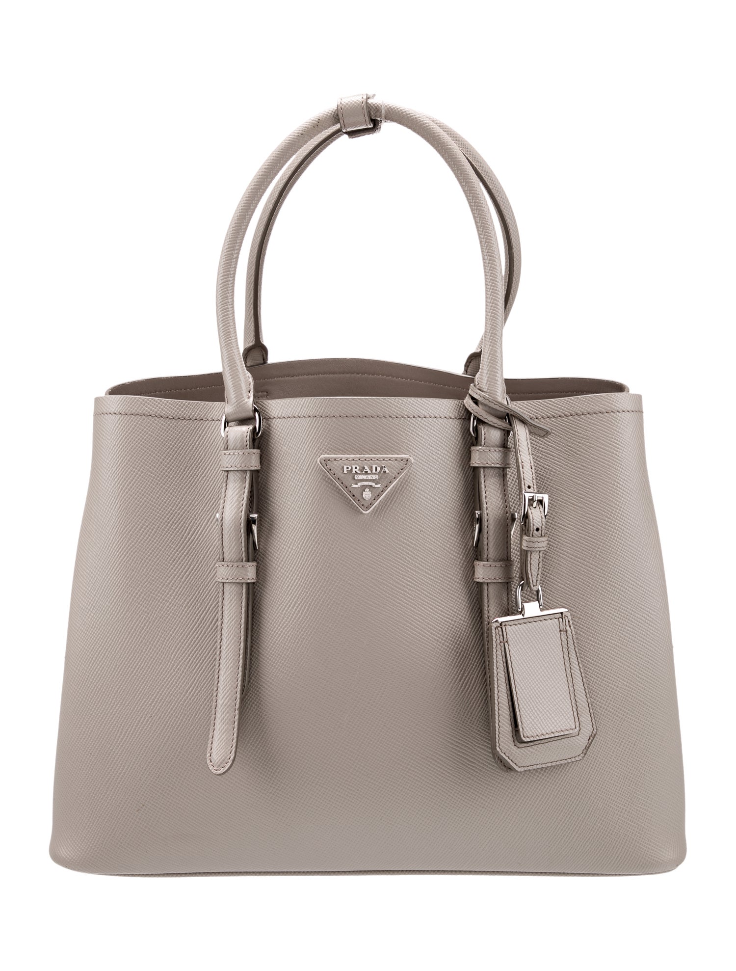 Prada Saffiano Leather Double Bag Large