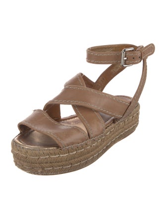 Prada Leather Espadrilles