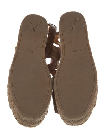 Prada Leather Espadrilles
