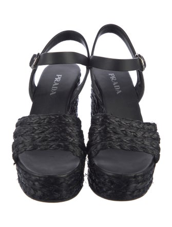 Prada Straw Espadrilles