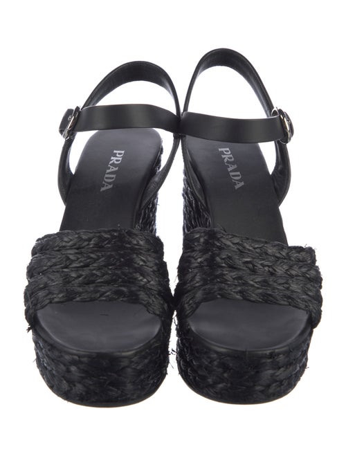 Prada Straw Espadrilles