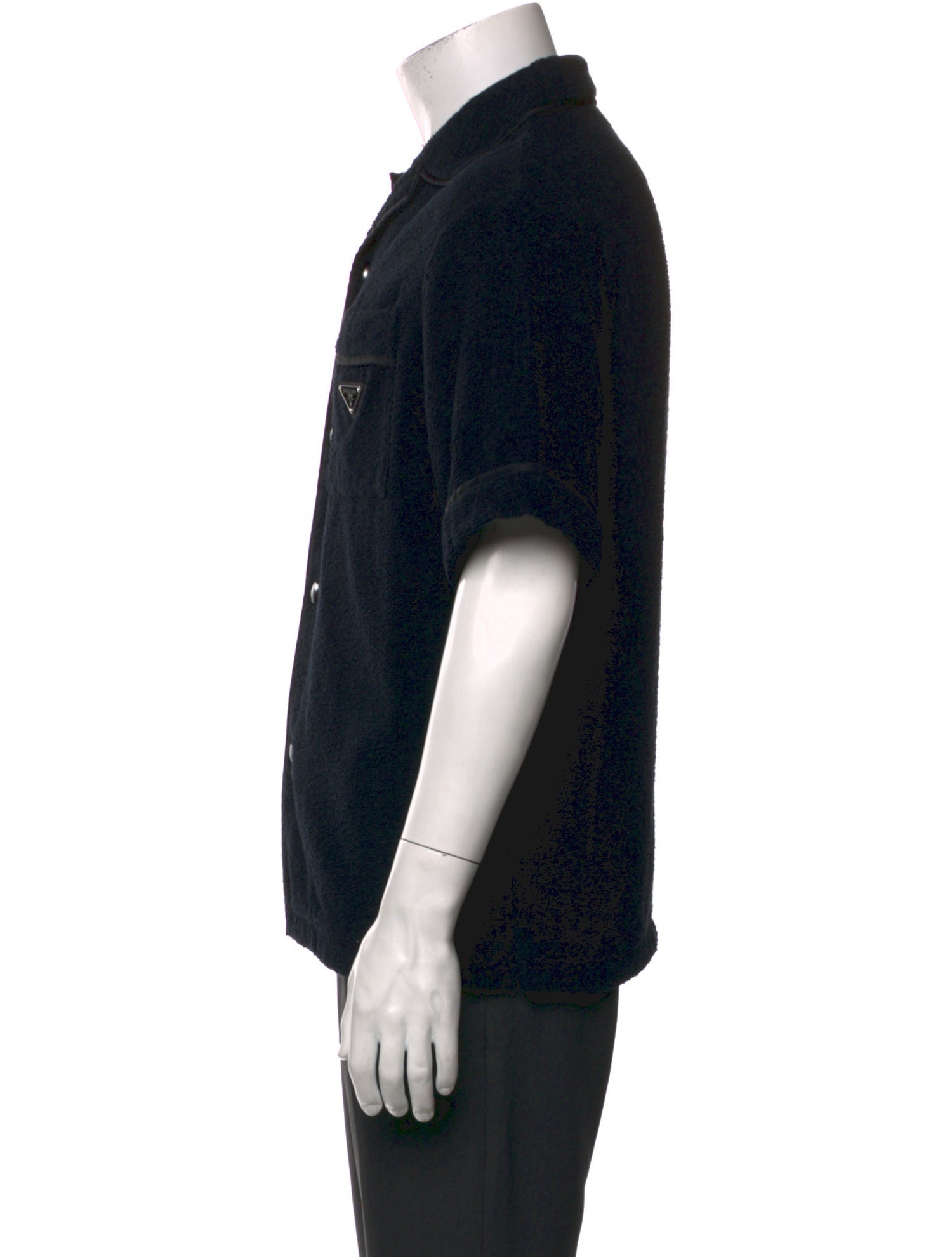 Prada 2021 Enameled Metal Triangle Shirt