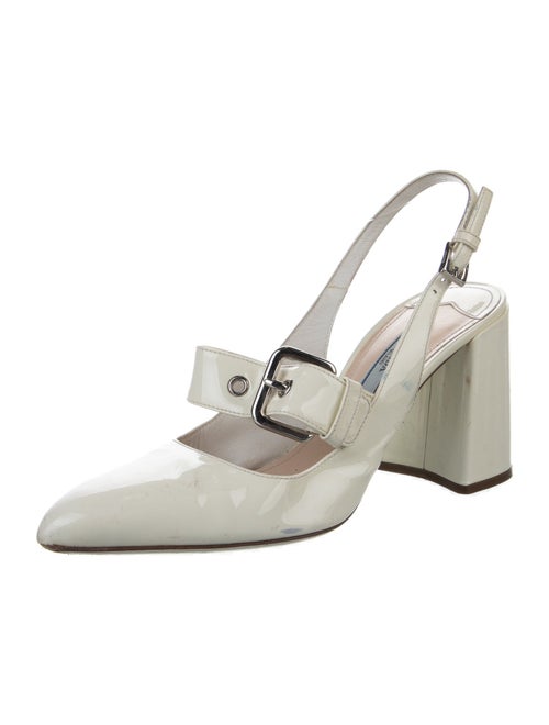 Prada Patent Leather Slingback Pumps