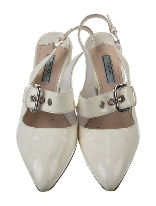 Prada Patent Leather Slingback Pumps