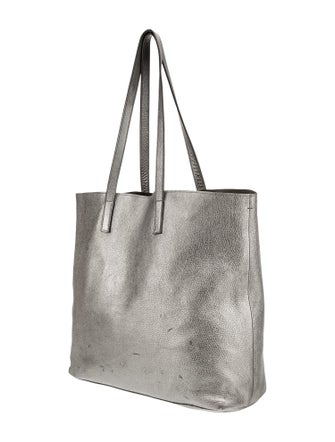 Prada Enameled Metal Triangle Tote