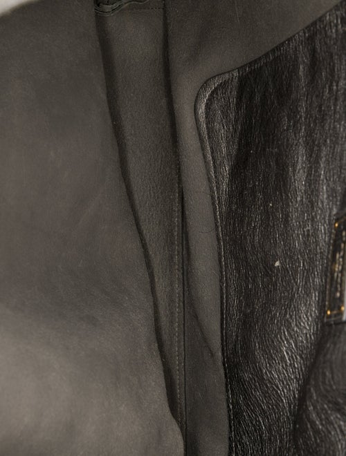 Prada Enameled Metal Triangle Tote