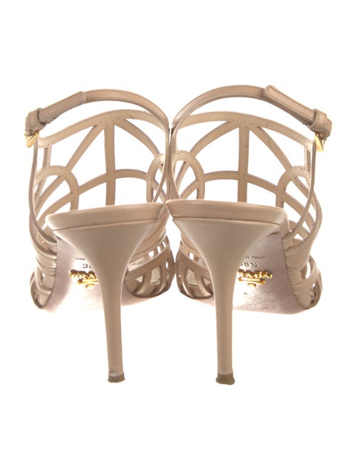Prada Leather Slingback Sandals