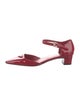Prada Enameled Metal Triangle Patent Leather D'Orsay Pumps