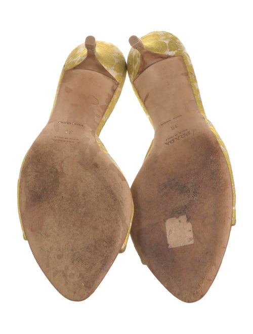 Prada Jacquard Floral Print Sandals