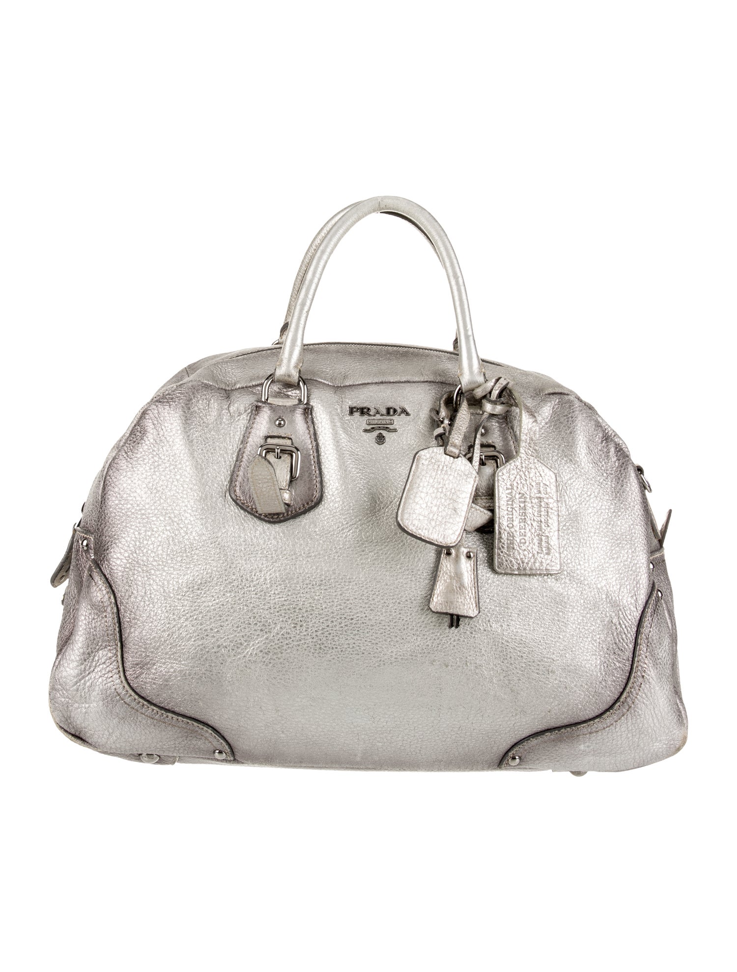 Prada Cervo Leather Bauletto