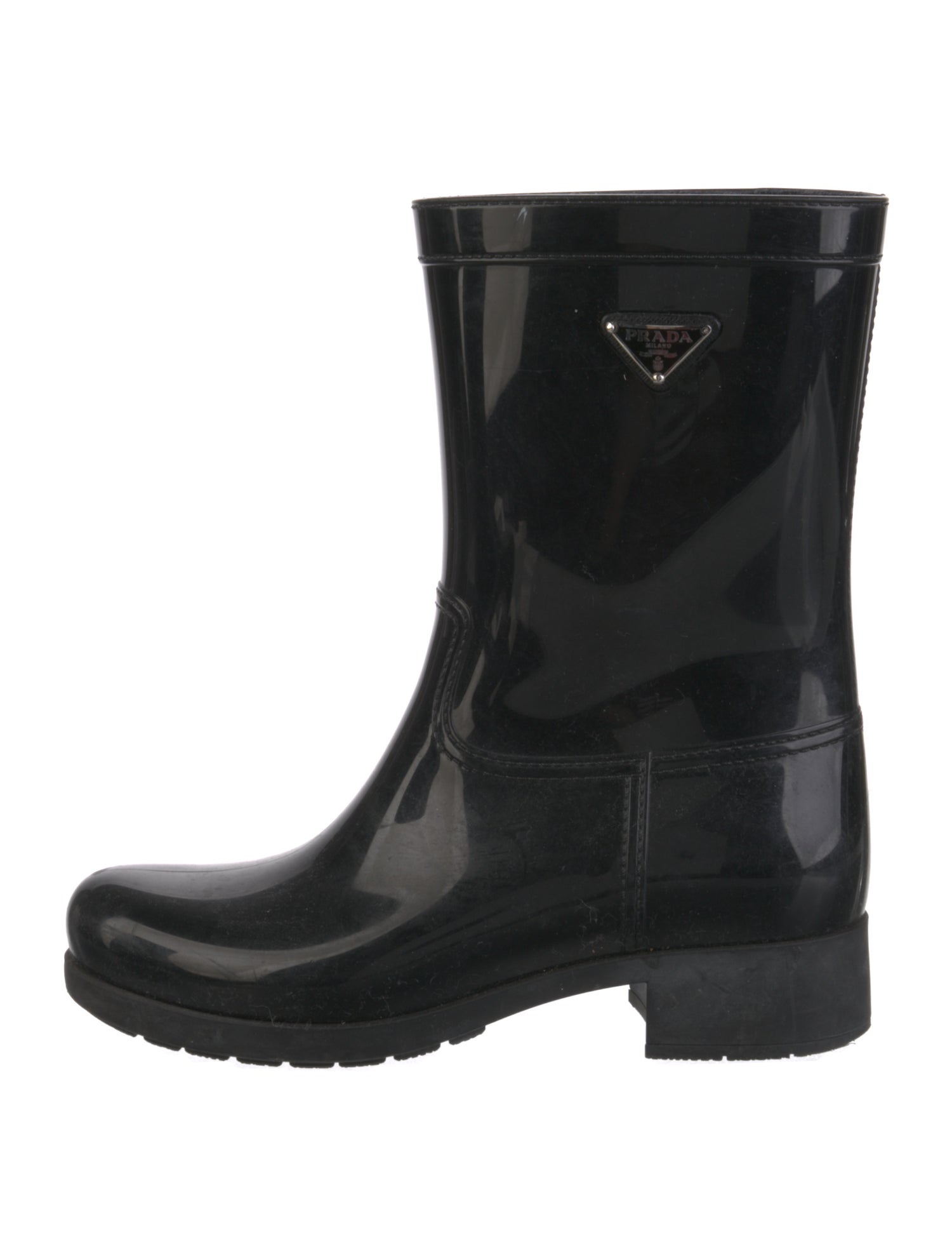 Prada Sport Rubber Rain Boots