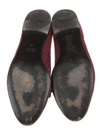 Prada Suede Bow Accents Loafers