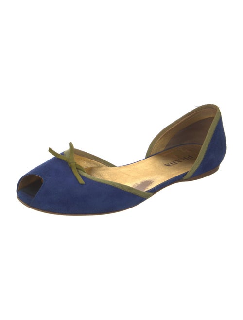 Prada Suede D'Orsay Flats