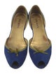 Prada Suede D'Orsay Flats