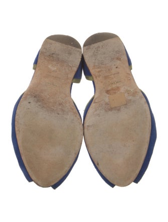 Prada Suede D'Orsay Flats