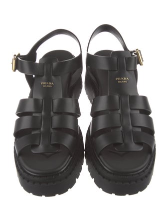 Prada Rubber Gladiator Sandals