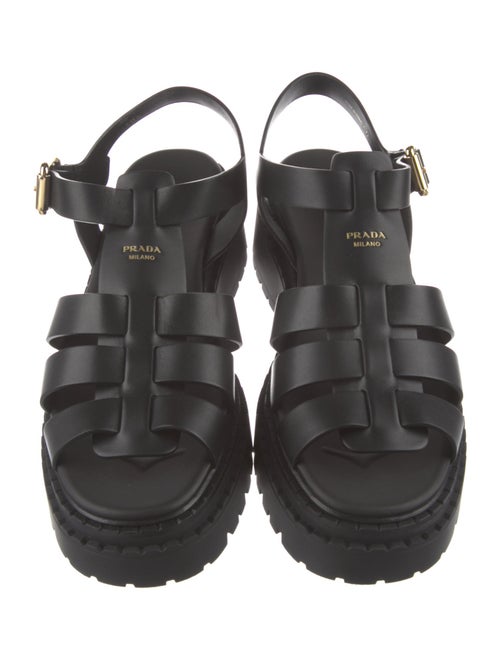 Prada Rubber Gladiator Sandals