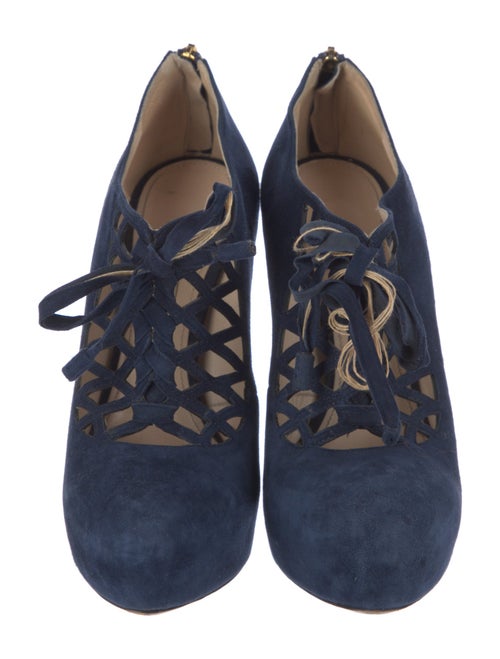 Prada Suede Bow Accents Pumps