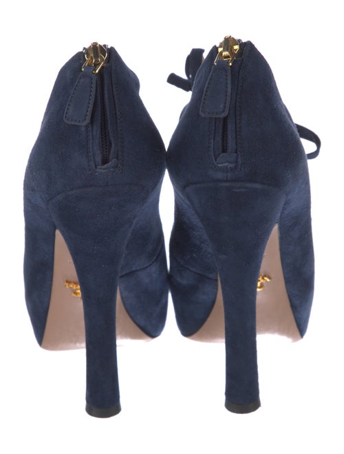 Prada Suede Bow Accents Pumps