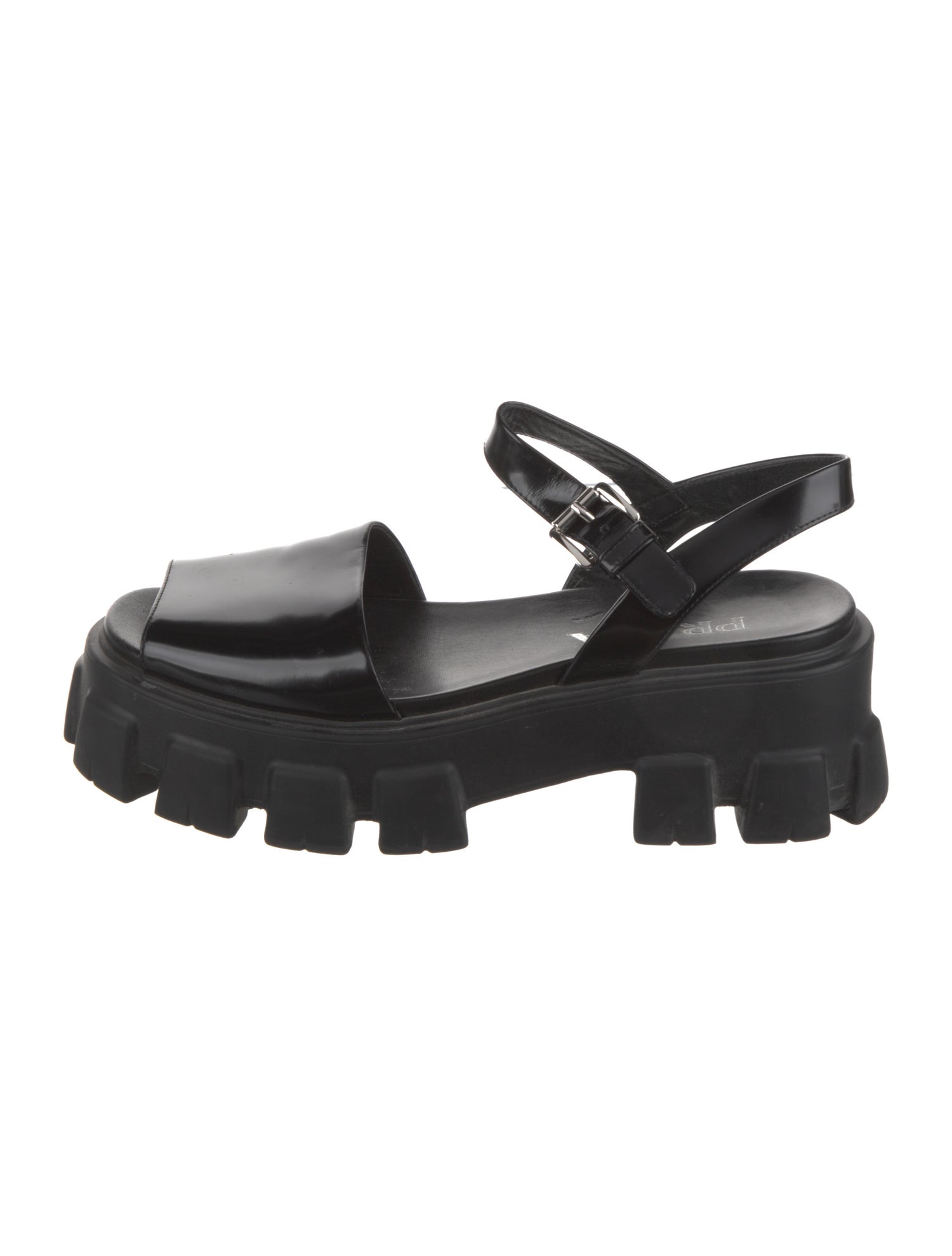 Prada Leather Slingback Sandals