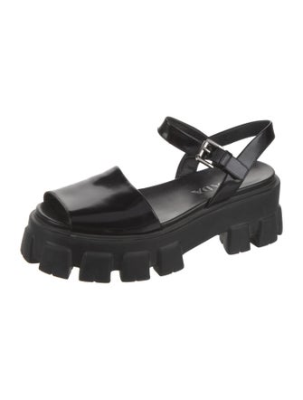 Prada Leather Slingback Sandals