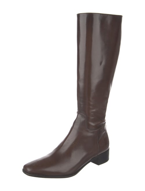 Prada Patent Leather Riding Boots